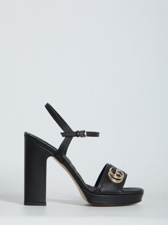 Gucci Sandals With Platform And Double G