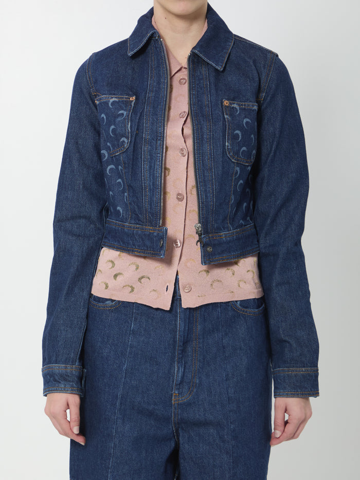 Marine Serre Midnight Trucker Jacket