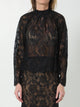 Self Portrait Black Lace Blouse