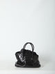 The Attico La Passeggiata Top Handle Black Bag Mini