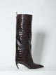 The Attico Lea Dark Brown Boots