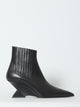 The Attico Cheope Black Ankle Boots