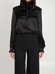 Gucci Silk Satin Shirt With Bow
