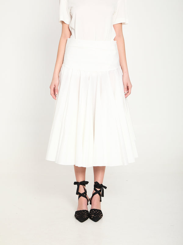 Jacquemus Draped Midi Skirt With Godet