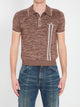 Versace Mouliné Knit Polo Shirt