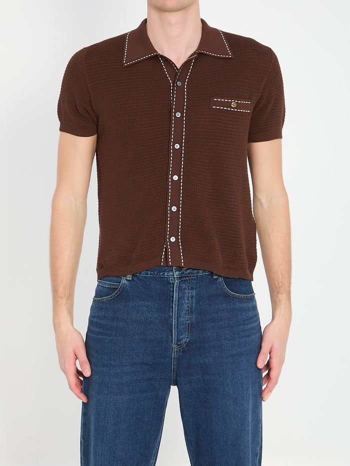 Versace Cotton Knit Shirt