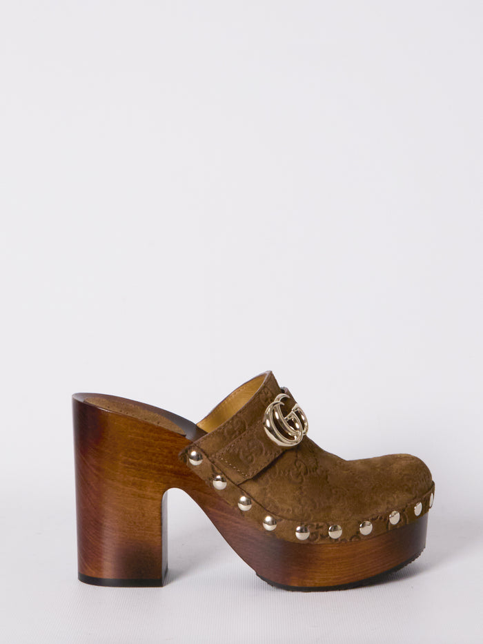 Gucci Double G Platform Clog