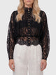 Self Portrait Lace High Neck Blouse