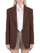 Federica Tosi Blazer Over Single-Breasted Frescolana