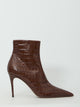 Paris Texas Vera 85 Ankle Boots In Chocolate