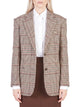 Federica Tosi Prince Of Wales Check Over Blazer