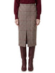Federica Tosi Glen Plaid Midi Skirt