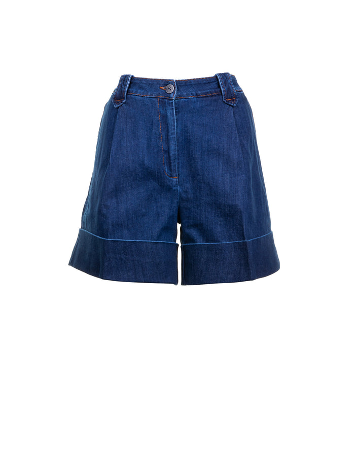 Fay Bermuda Shorts High Waist