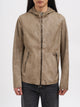 Daniele Basta Leather Jacket With Hood