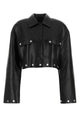 Nanushka Black Synthetic Leather Kassie Shirt