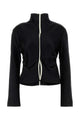 Nanushka Black Satin Domini Blouse
