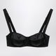 Dolce & Gabbana Balconette Bra In Stretch Silk Satin, Black