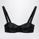 Dolce&Gabbana Balconette Bra In Stretch Silk Satin, Black