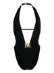 Dolce & Gabbana Black Polyamide One-Piece
