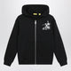 Off-White™ Black Zip Hoodie With Logo Prints
