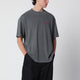 Represent Washed Black Cotton T-Shirt With Logo