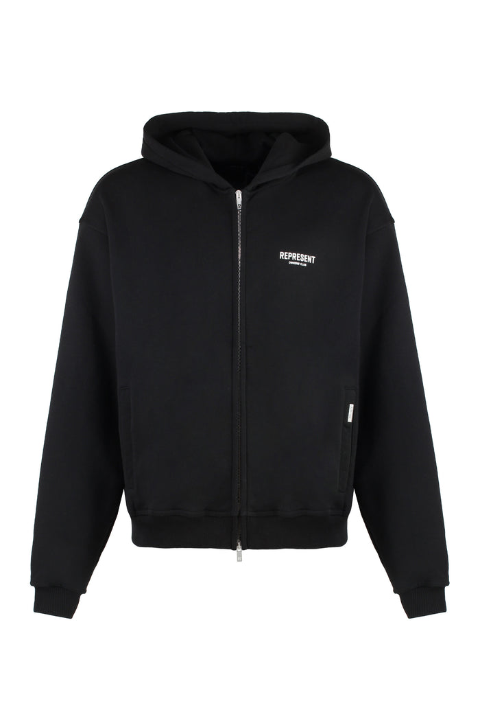 Represent Full Zip Cotton Hoodie