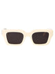 Off-White White Dark Grey Acetate Sunglasses