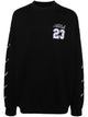 Off-White Cotton Crew-Neck Sweatshirt