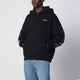 Off-White™ Black Hooded Sweatshirt With Logo Print