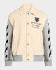 Off-White Wool Denim Relaxed Varsity
