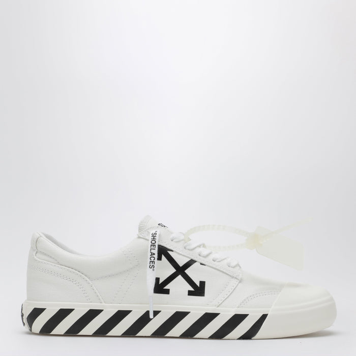 Off-White™ Vulcanized Lace-Up Fabric Sneakers In White