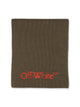 Off-White Bookish Logo Knit Wool Scarf