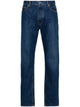 Off-White Dark Blue Cotton Jeans.