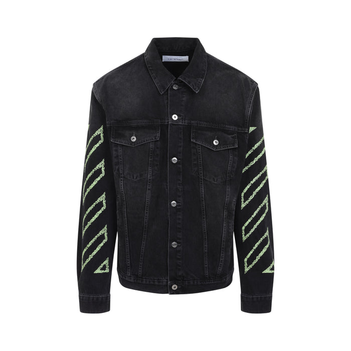 Off-White Diag Arr Outl Den Skate Jacket