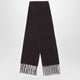 Destin Ebony Brown Wool And Cahsmere Scarf
