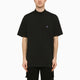 Needles Black Stand-Up Collar T-Shirt With Embroidery