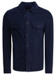 Altum Blue Suede Overshirt Jacket