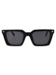 Off-White Shiny Black Acetate Sunglasses