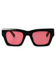 Off-White Shiny Black Acetate Sunglasses