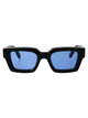 Off-White Shiny Black Acetate Sunglasses