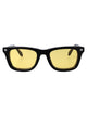 Off-White Shiny Black Acetate Sunglasses