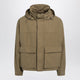 Lemaire Short Hooded Parka In Khaki Cotton
