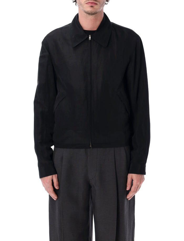 Lemaire Lemaire Short Blouson In Viscose Linen Gabardine