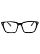 Off-White Shiny Black Acetate Glasses