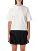 Off-White Off-White Flowers Boxy Cotton Logo T-Shirt