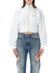 Off-White Off-White Flower Cropped Zip Fleece