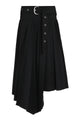 Off-White Pleated Asymmetrical Skirt