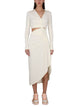 Off-White Dress With Ruffles
