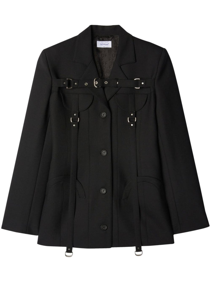Off-White Wool Blend Blazer