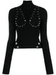 Off-White High Neck Viscose Sweater